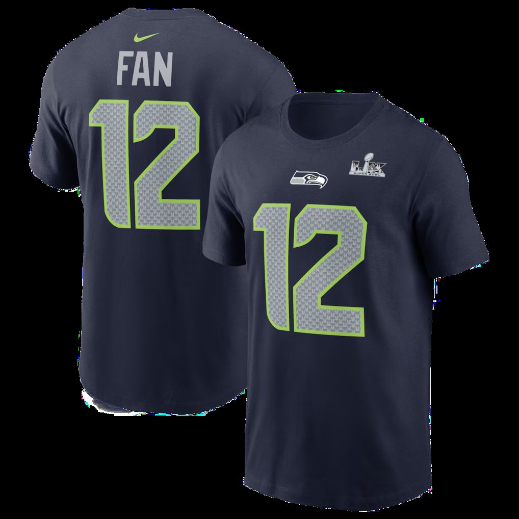 Men 2026 NFL Seattle Seahawks T-shirt blue 05